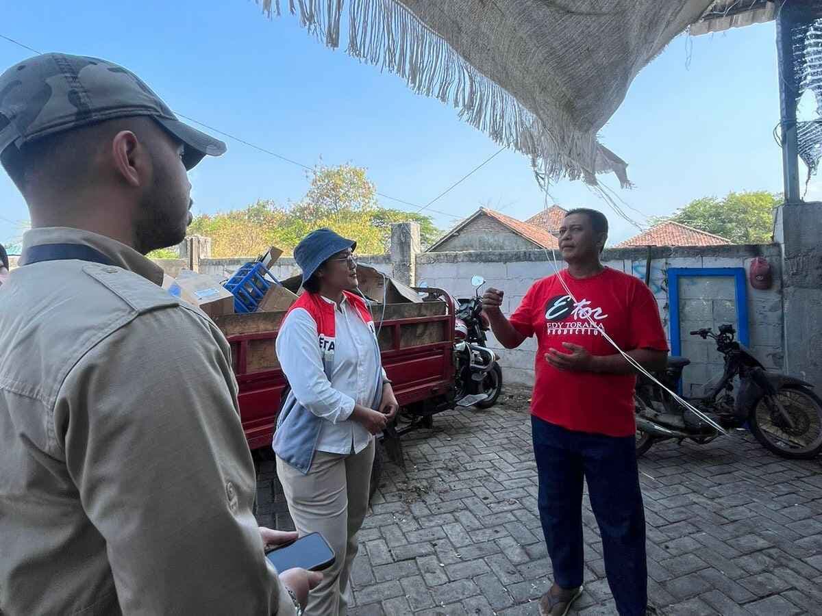 Survey Lokasi Tempat Sampah Pintar, Tempat Pembuangan Sementara, Kec. Tanggulangin